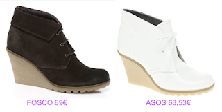 Botines cuña 4 Fosco vs Asos